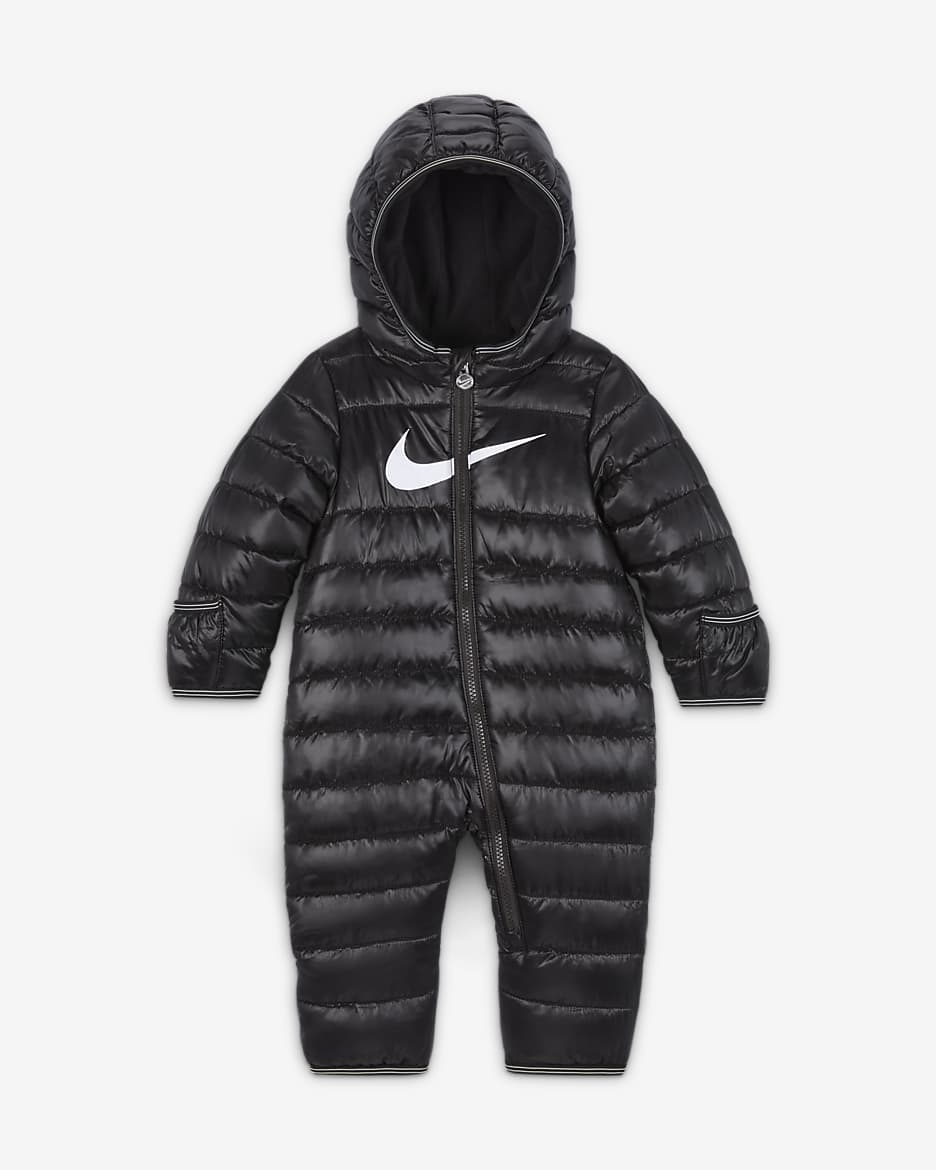 Nike Baby (0-9M) Swoosh Snowsuit - Black