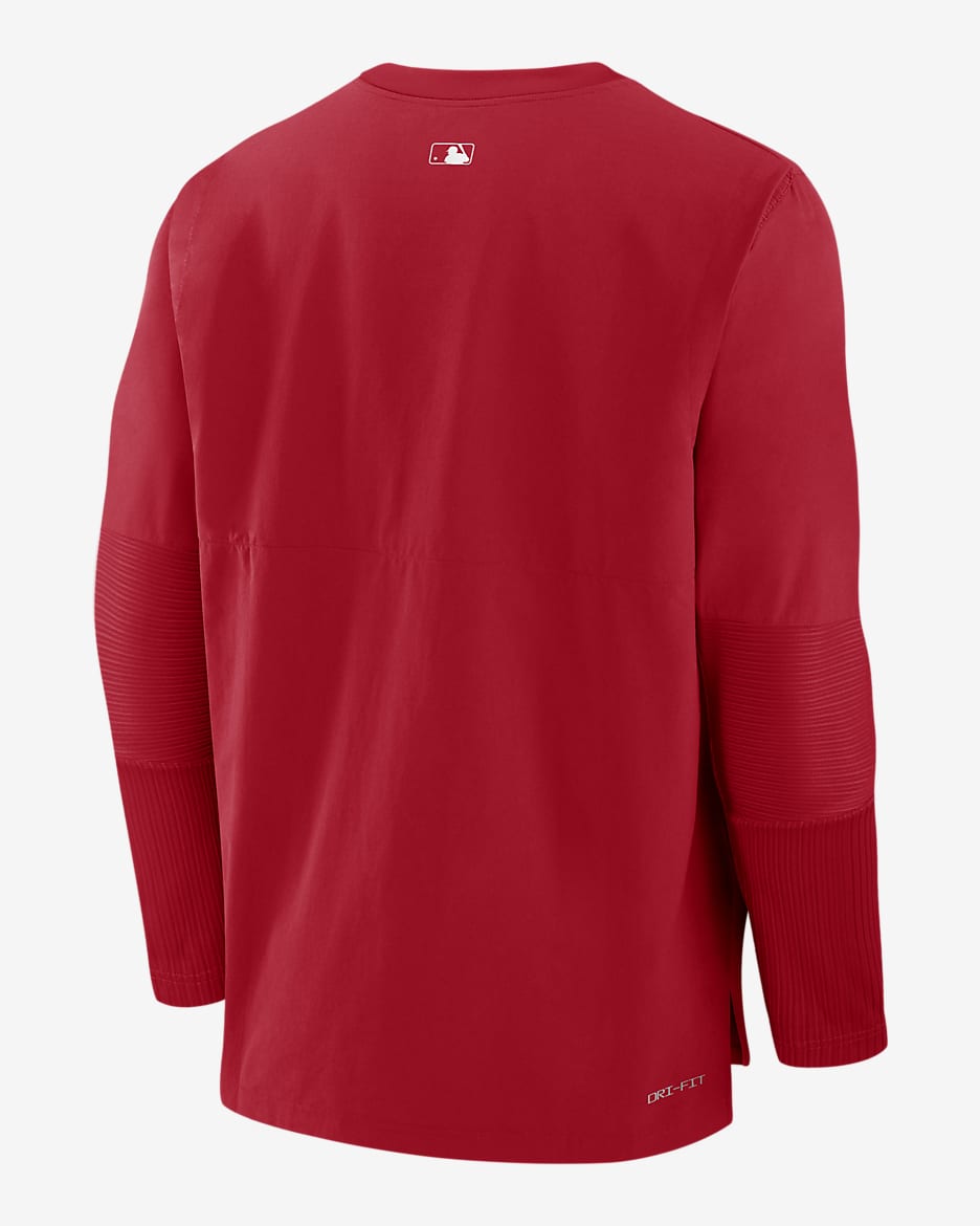 St. Louis Cardinals Authentic Collection Player Men's Nike Dri-FIT MLB Pullover Jacket - Red