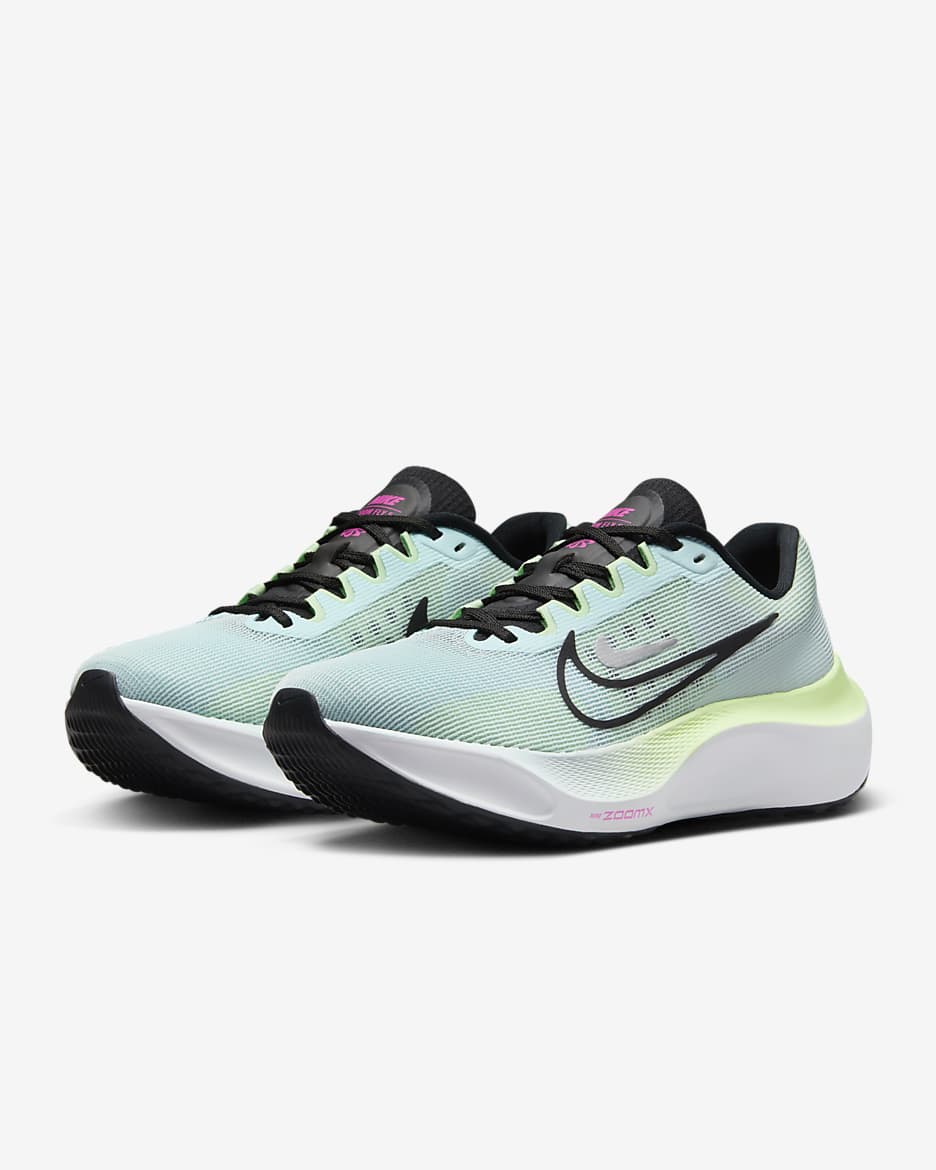 Nike Zoom Fly 5 Women's Road Running Shoes - Glacier Blue/Vapour Green/Black