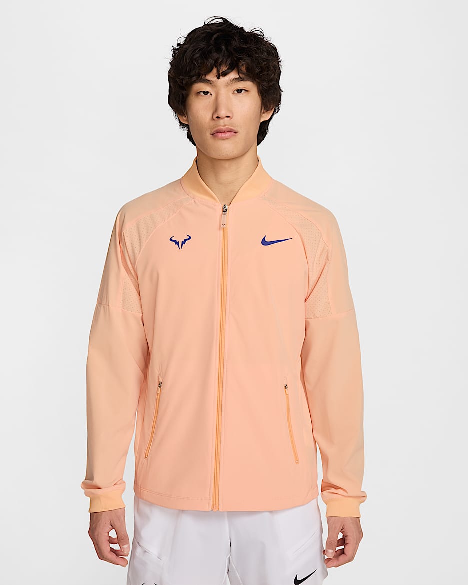 Giacca da tennis Nike Dri-FIT Rafa – Uomo - Orange Chalk/Deep Night