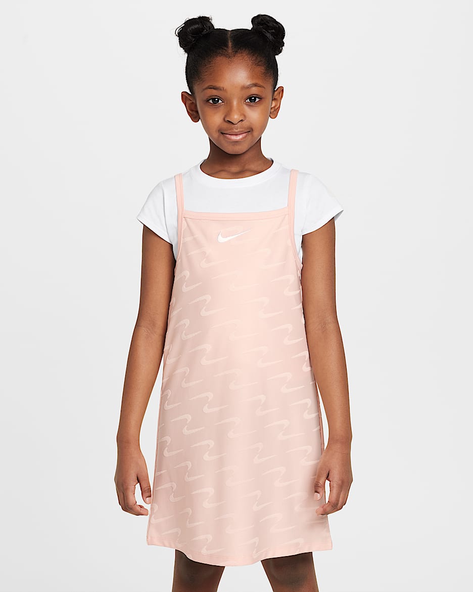 Conjunto de 2 piezas para niños talla pequeña Nike Swoosh Motion - Rosa eco