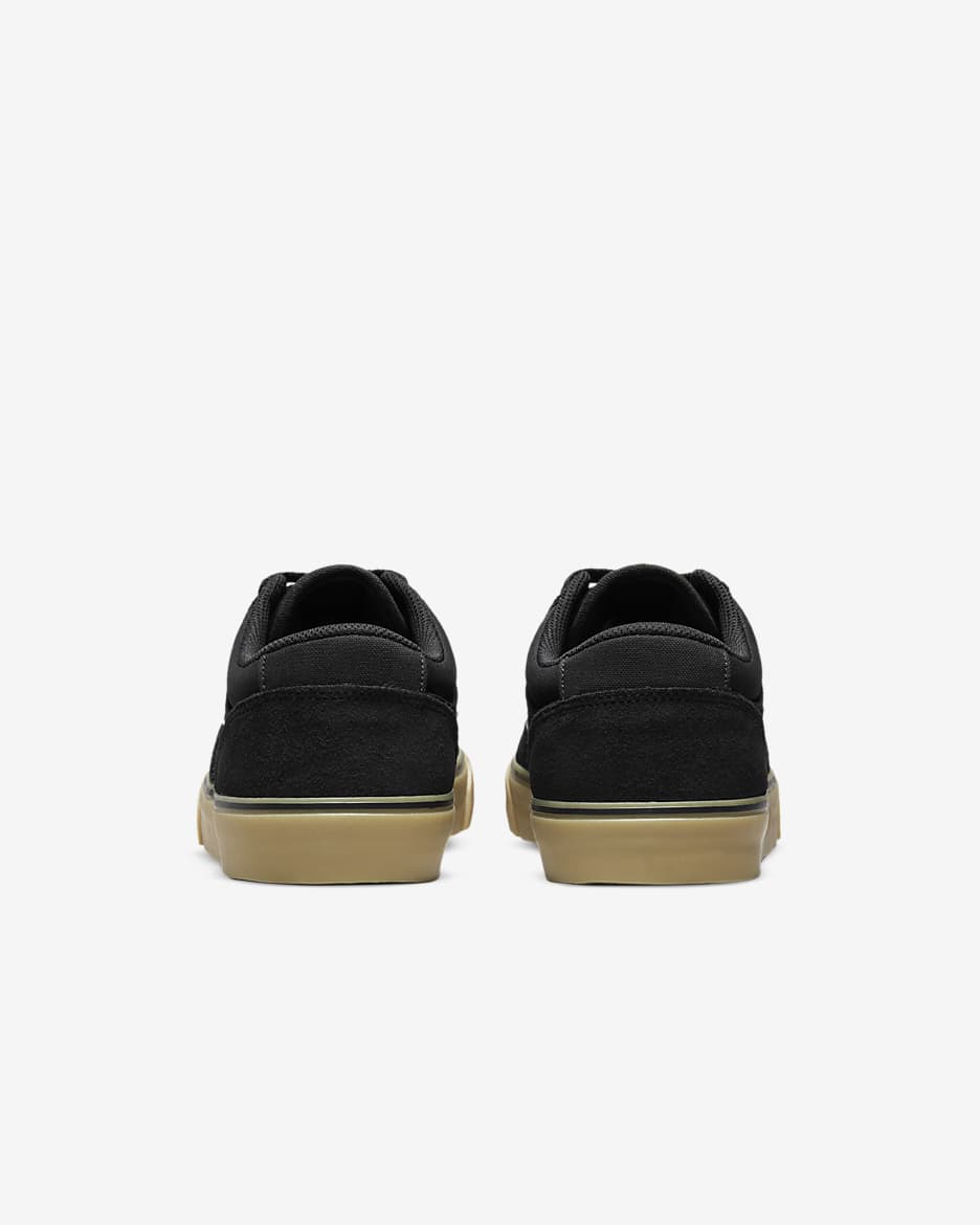 Nike SB Chron 2 Skate Shoes - Black/Black/Gum Light Brown/White