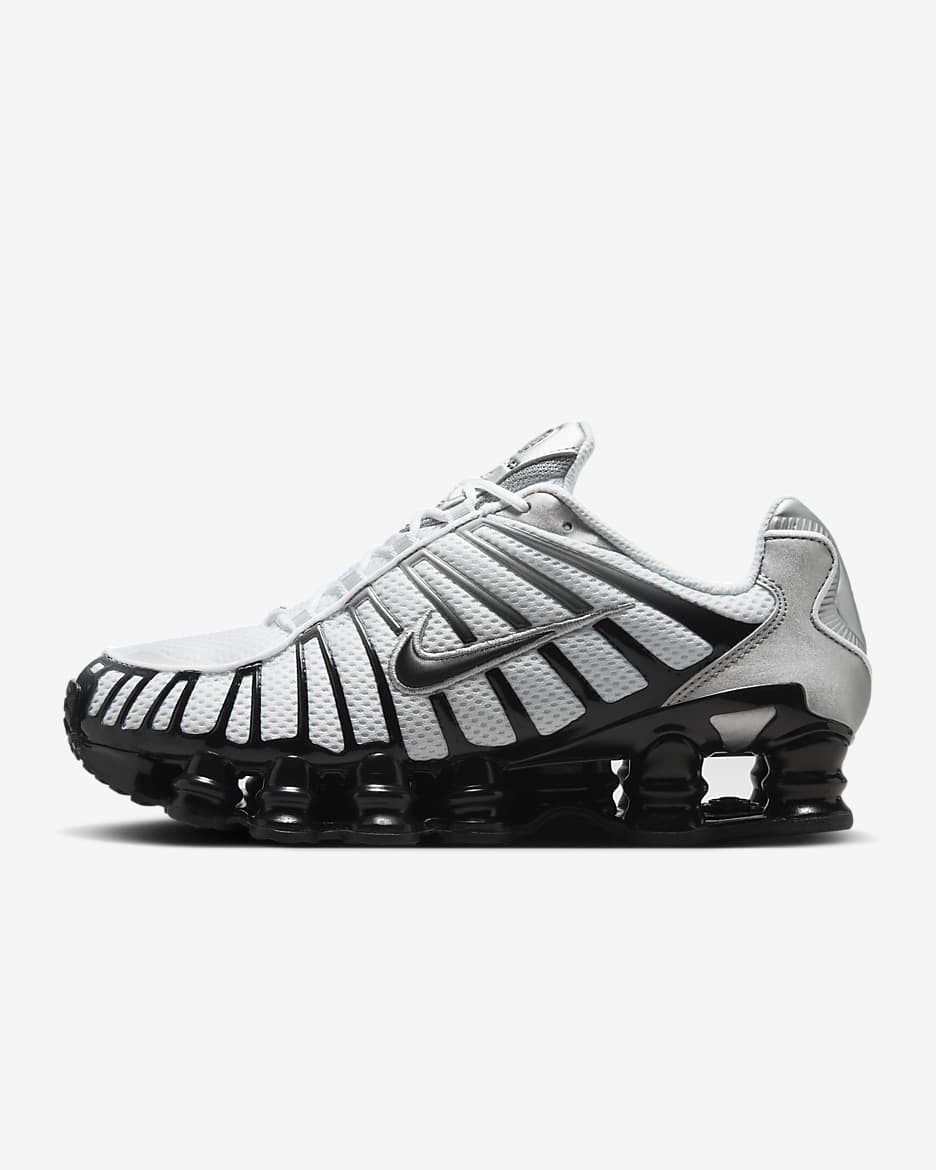 Nike Shox TL Shoes - Metallic Silver/White/Wolf Grey/Black