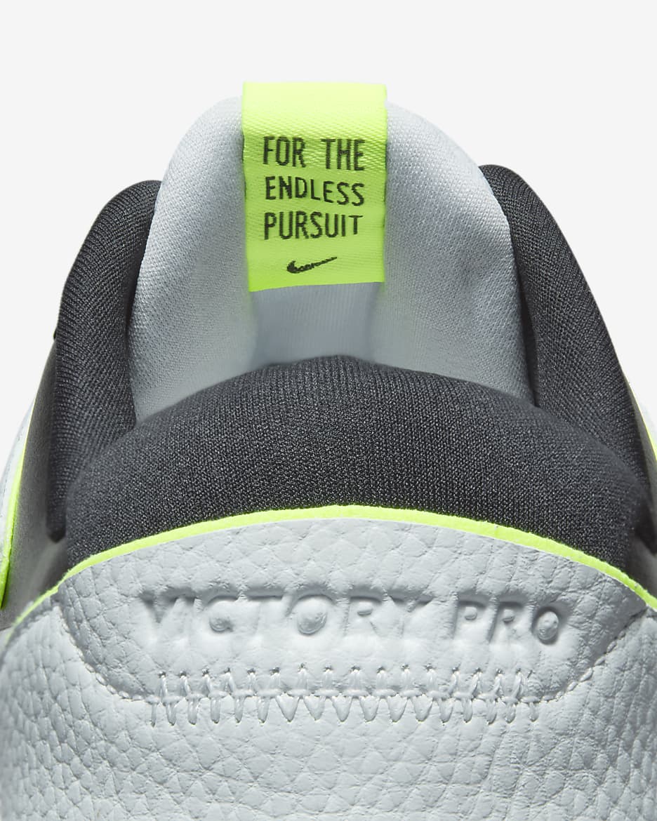 Nike Victory Pro 3-golfsko til mænd - Pure Platinum/sort/hvid/Volt