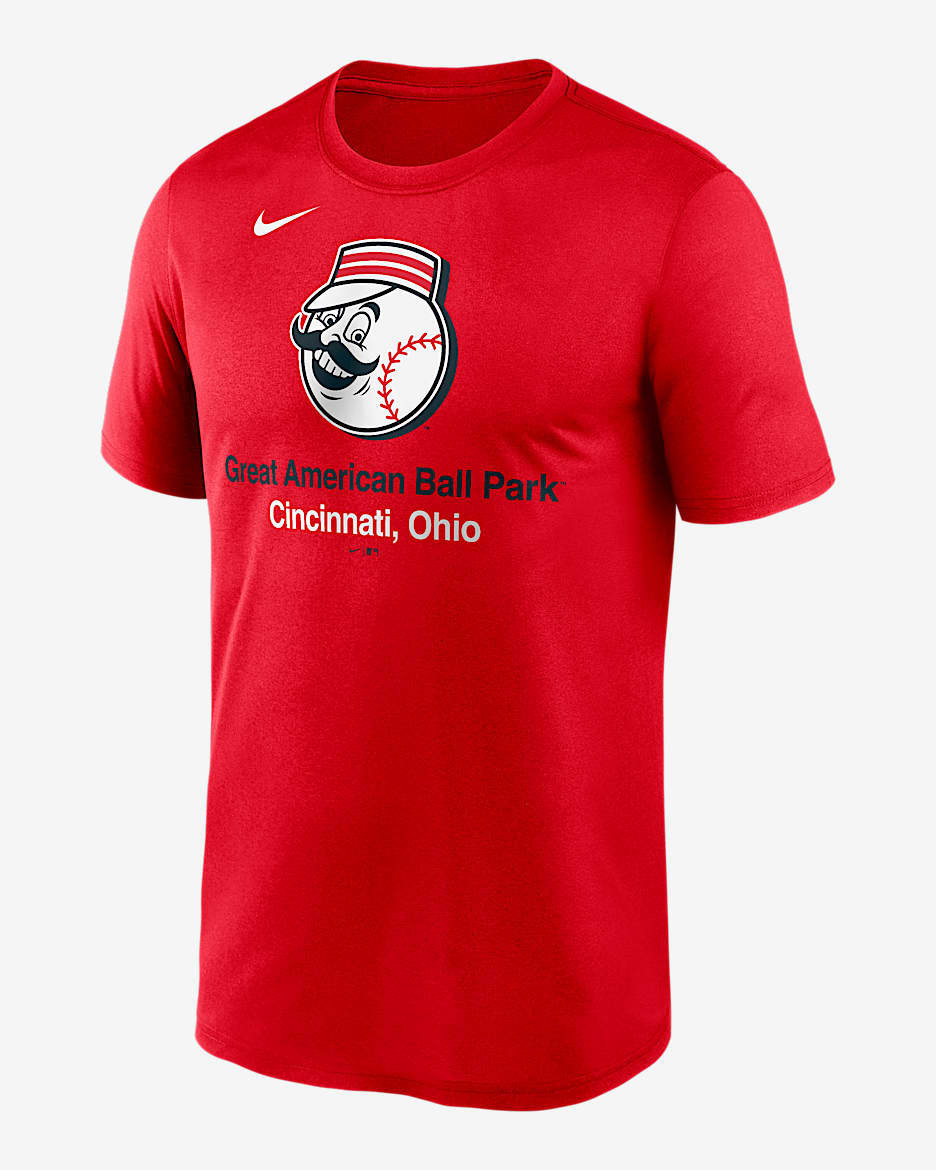 Playera Nike Dri-FIT de la MLB para hombre Cincinnati Reds Stadium Legend - Rojo