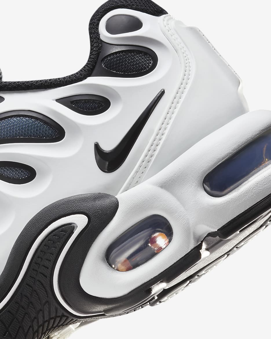 Nike Air Max Plus Drift damesko - Summit White/Metallic Silver/Svart