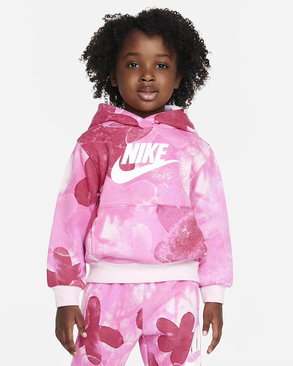 Nike Sci-Dye Club Pullover Toddler Hoodie - Playful Pink
