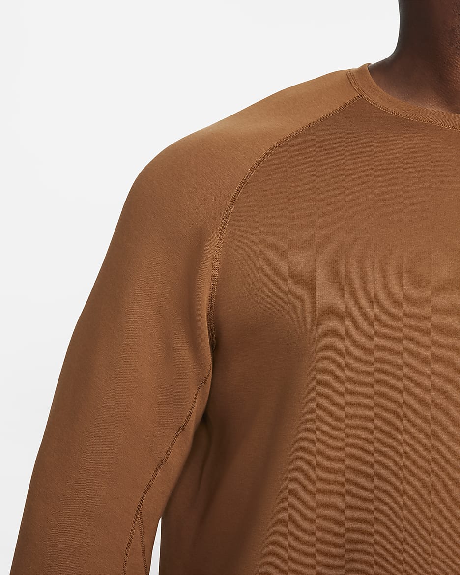 Nike Sportswear Tech Fleece Men's Crew - Light British Tan/Black