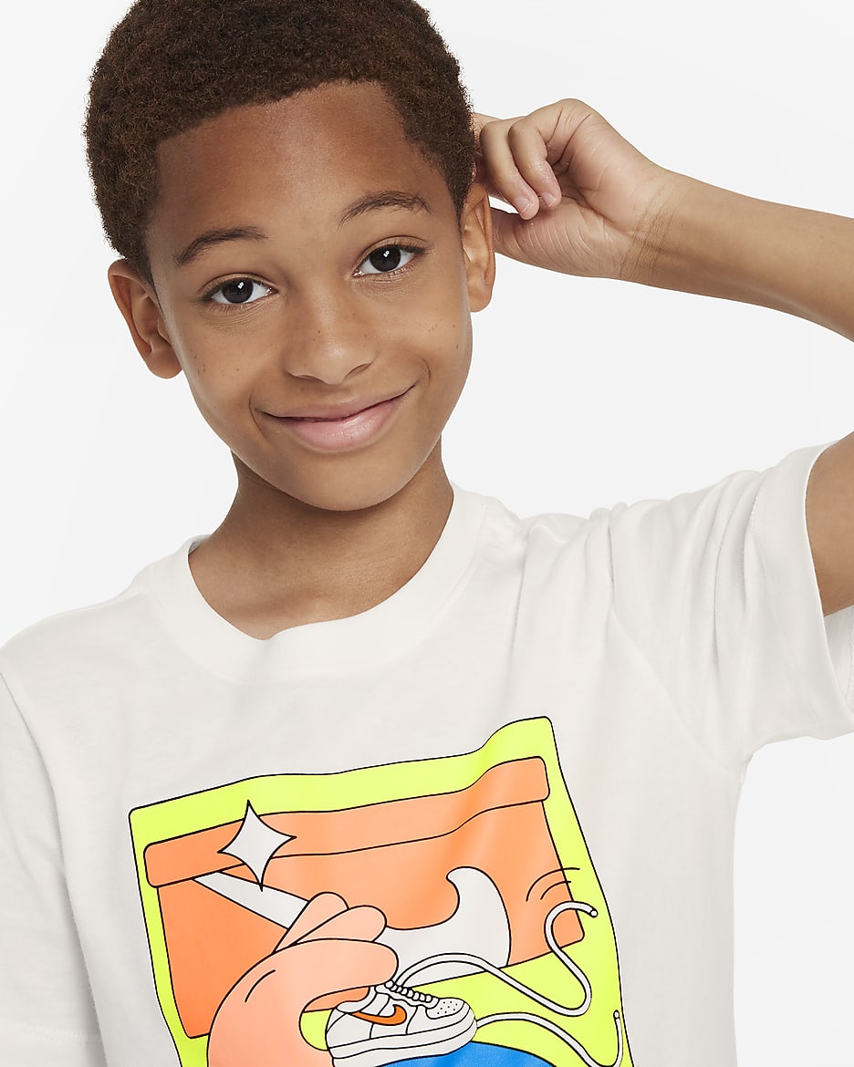 Nike Sportswear Big Kids' T-Shirt - Sail