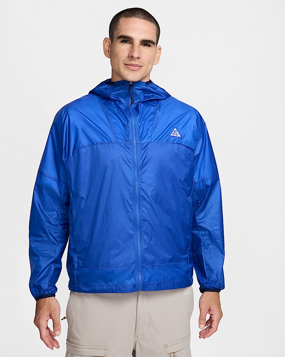 Chamarra resistente al viento para hombre Nike ACG "Cinder Cone" - Royal juego/Negro/Azul vacío/Blanco cumbre