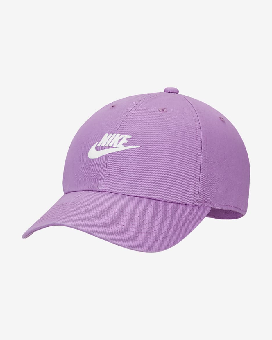 Nike Sportswear Heritage86 Futura Washed Hat - Rush Fuchsia/White