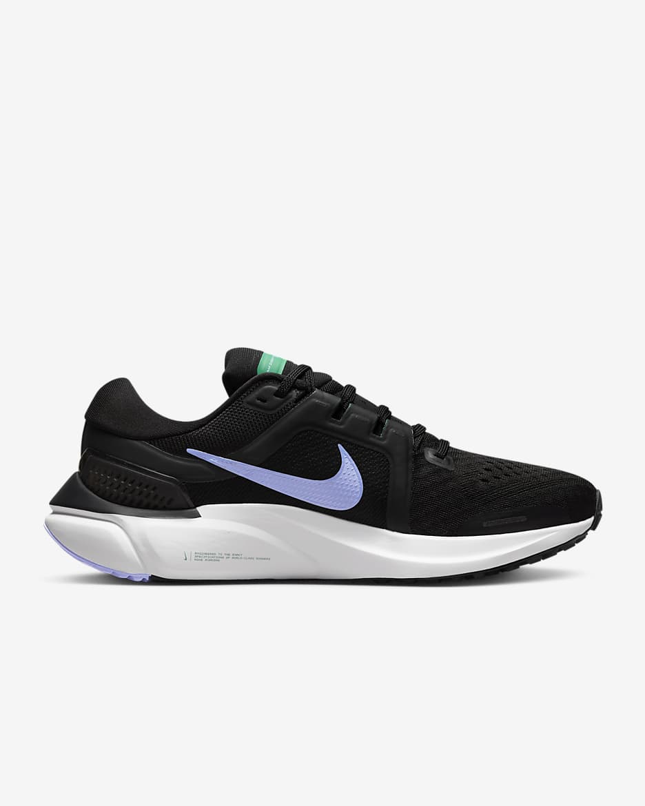 Nike Vomero 16 Women's Road Running Shoes - Black/Off Noir/Neptune Green/Light Thistle