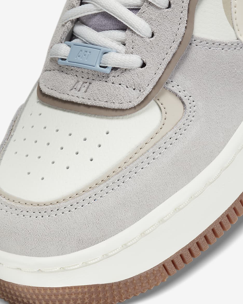 Sapatilhas Nike Air Force 1 Shadow para mulher - Sail/Sail/Cinzento Fog/Pale Ivory