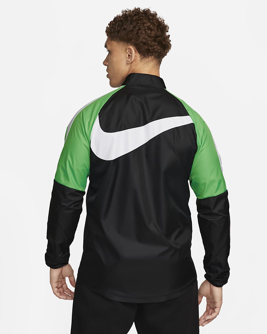 Liverpool FC Repel Academy AWF Men's Nike Soccer Jacket - Black/Green Spark/White/White