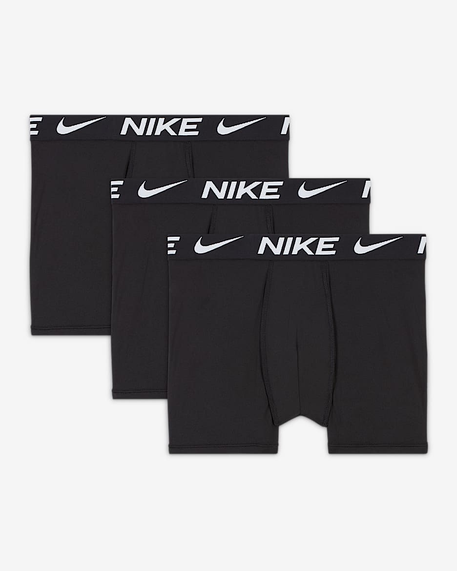 ナイキ Dri-FIT エッセンシャル ジュニア ボクサーブリーフ (3枚) - ブラック