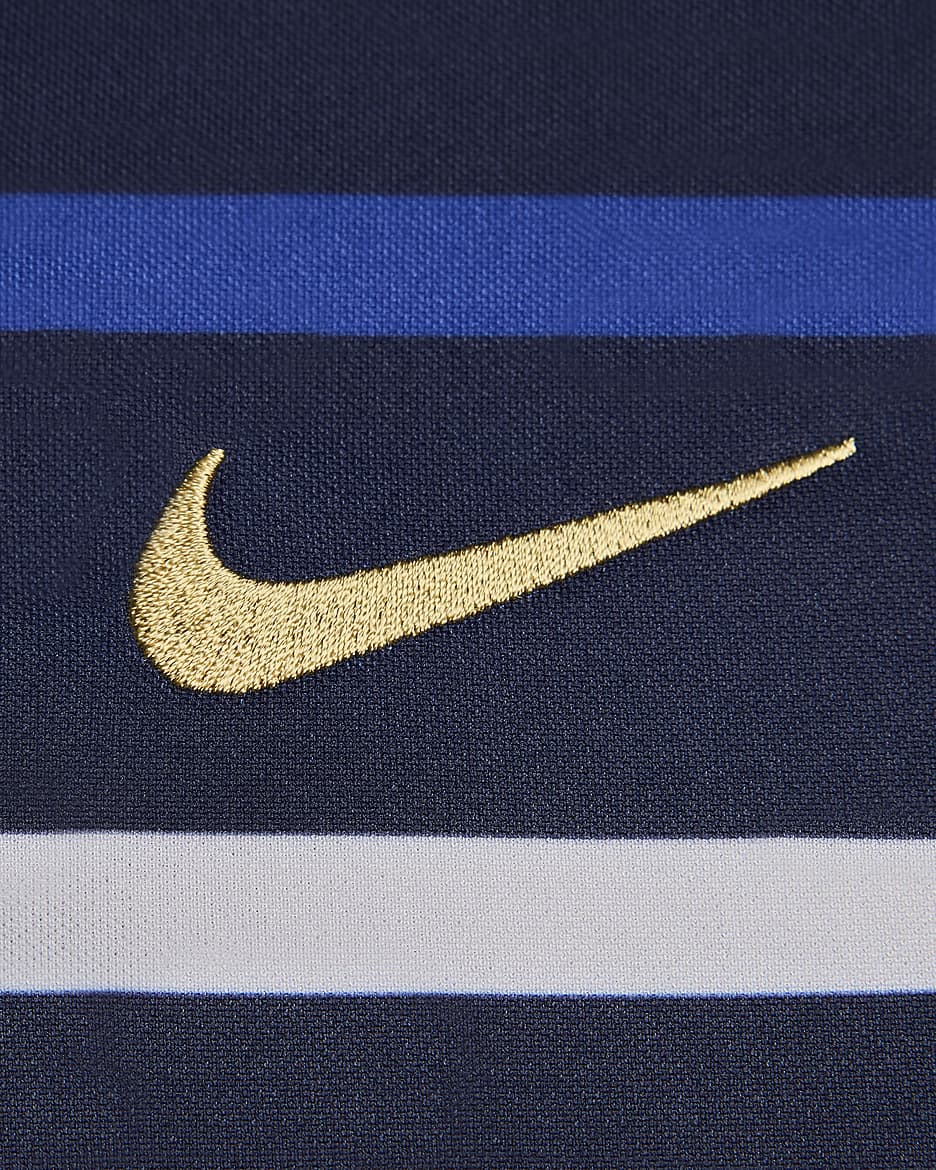 FFF Academy Pro Home Men's Nike Dri-FIT Football Pre-Match Top - Blackened Blue/Club Gold