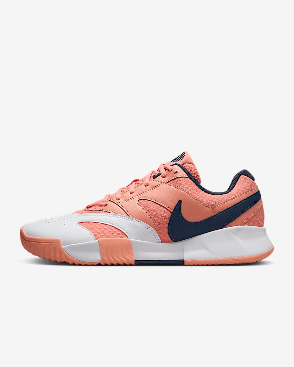NikeCourt Lite 4 Men's Clay Court Tennis Shoes - Apricot Agate/White/Obsidian