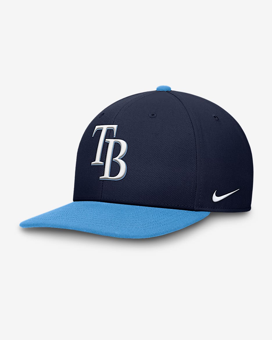 Gorra Nike Dri-FIT de la MLB ajustable para hombre Tampa Bay Rays Pro - Azul marino universitario