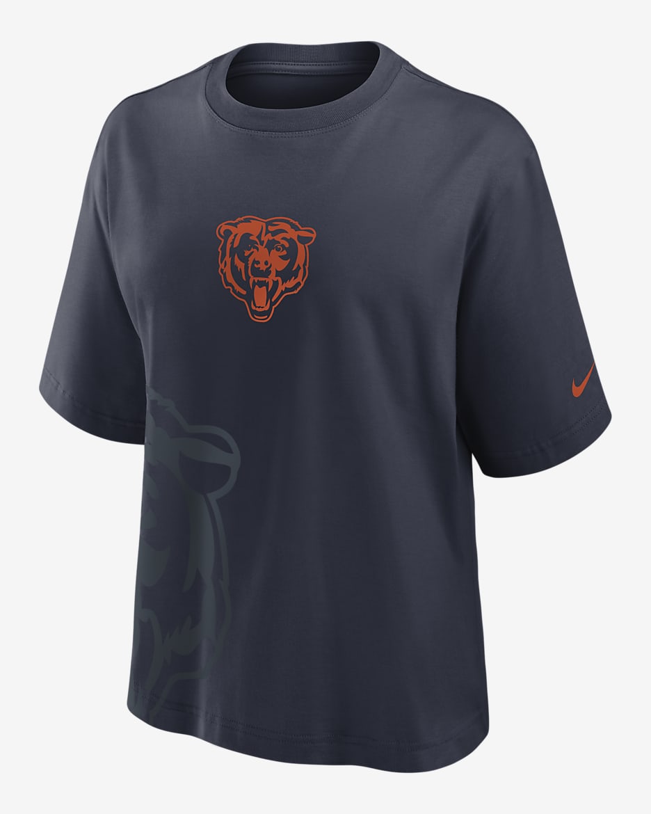 Chicago Bears Boxy Women's Nike NFL T-Shirt - Marine