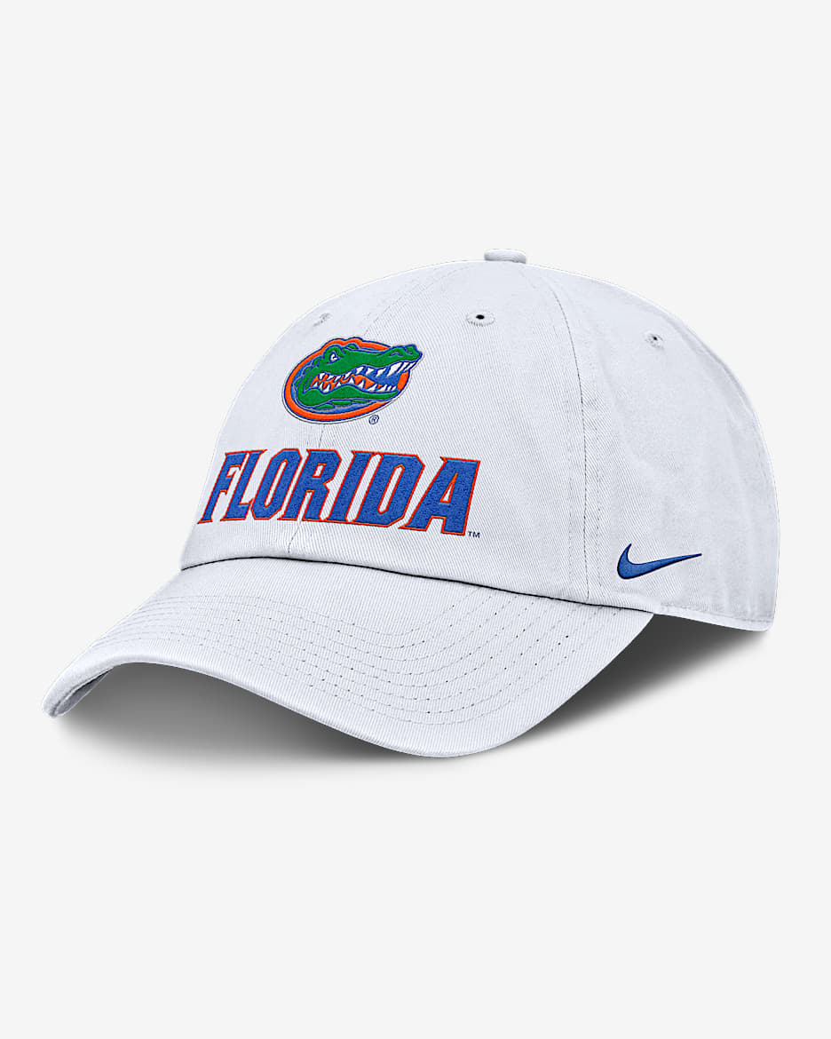 Florida Sideline Club Gameday Men's Nike College Adjustable Hat - White