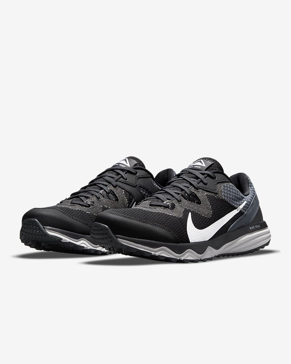 Nike Juniper Trail Men's Trail Running Shoes - Black/Dark Smoke Grey/Grey Fog/White