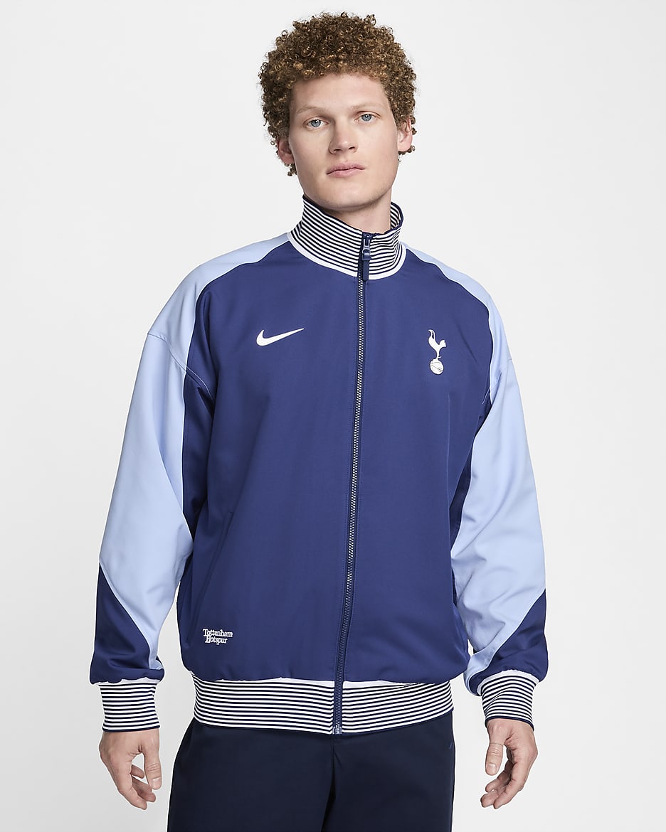 Tottenham Hotspur Strike Nike Dri-FIT Fußballjacke für Herren - Binary Blue/Cobalt Bliss/Weiß