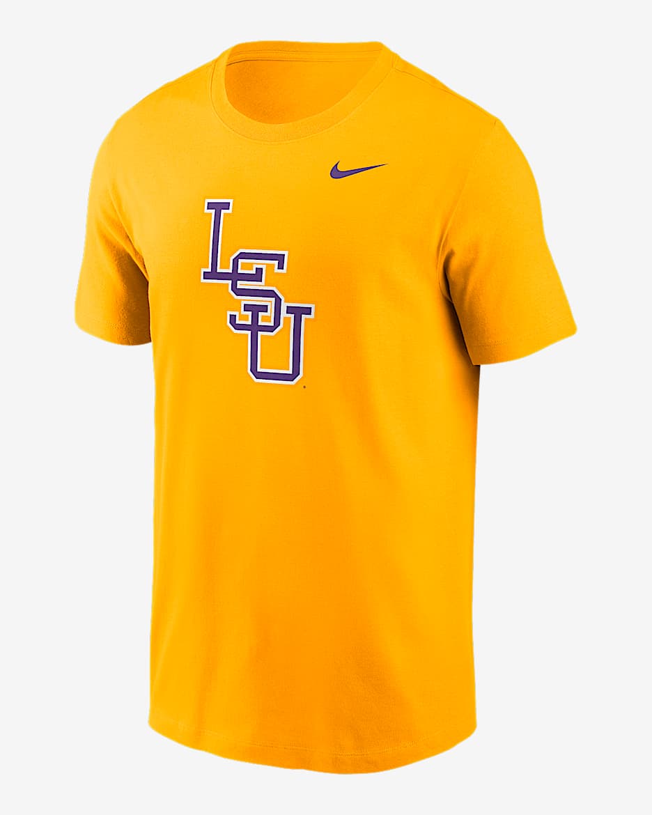 LSU Tigers Baseball Logo Men's Nike College T-Shirt - Gold