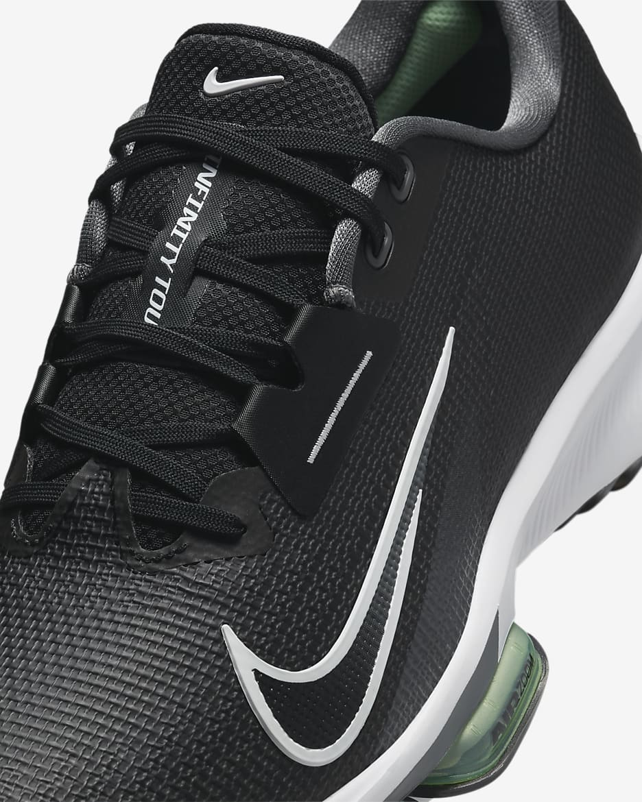 Tenis de golf Nike Infinity Tour 2 - Negro/Verde vapor/Gris hierro/Blanco