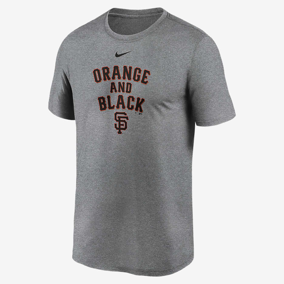 Playera para hombre Nike Dri-FIT Local Font Legend (MLB San Francisco Giants) - Gris básico