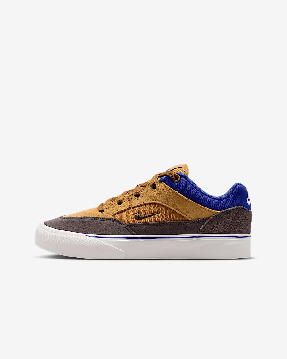 Nike SB Malor Big Kids' Skate Shoes - Wheat/Deep Night/Summit White/Velvet Brown