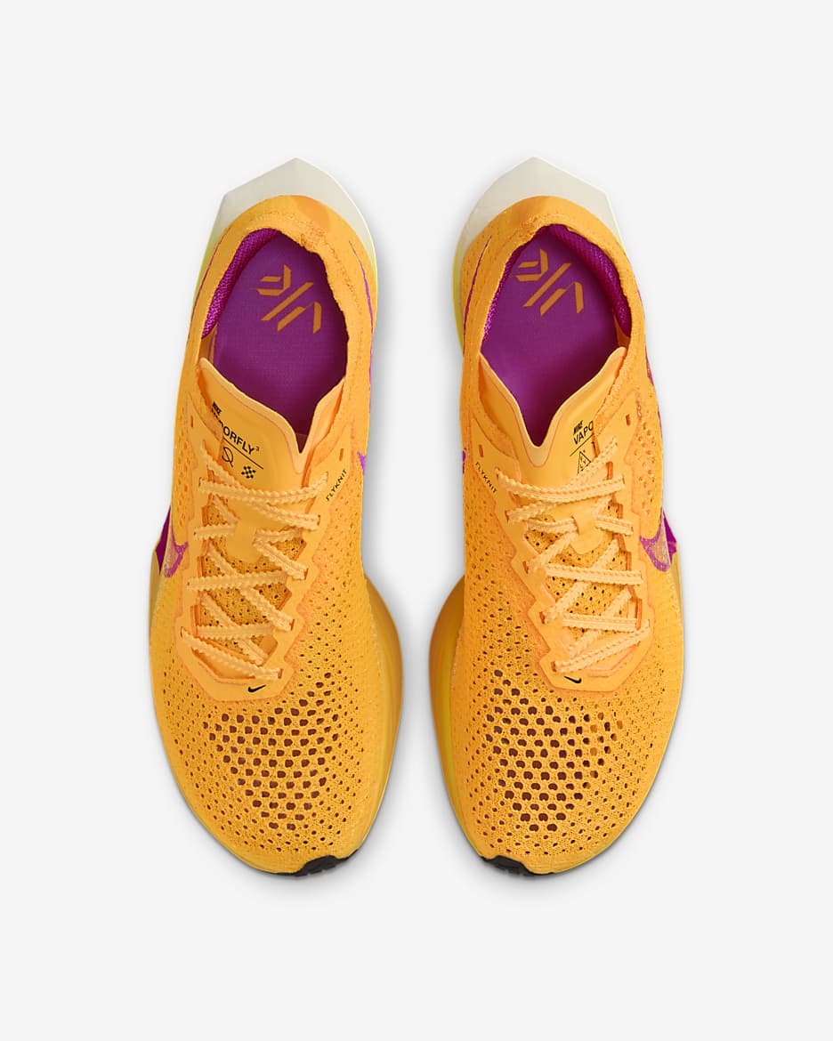 Nike Vaporfly 3 Women's Road Racing Shoes - Laser Orange/Citron Pulse/Sail/Hyper Violet