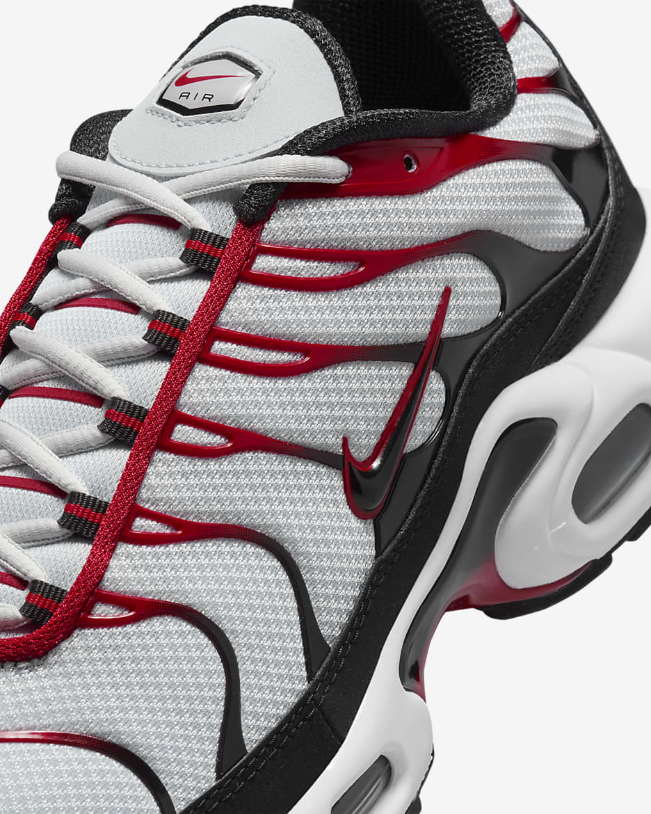 Nike Air Max Plus Men's Shoes - Pure Platinum/Black/White/University Red