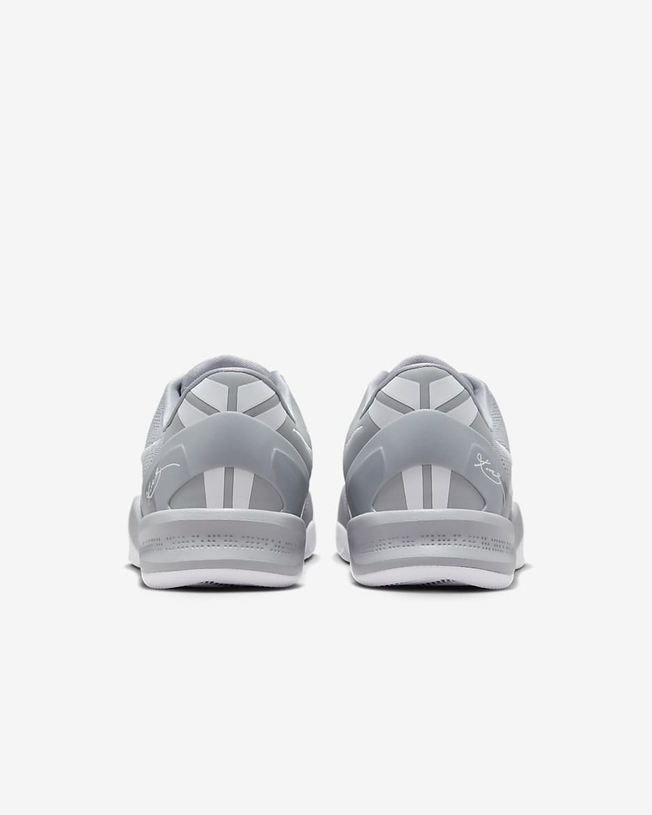 รองเท้าบาสเก็ตบอล Kobe VIII Protro - Wolf Grey/Wolf Grey/ขาว