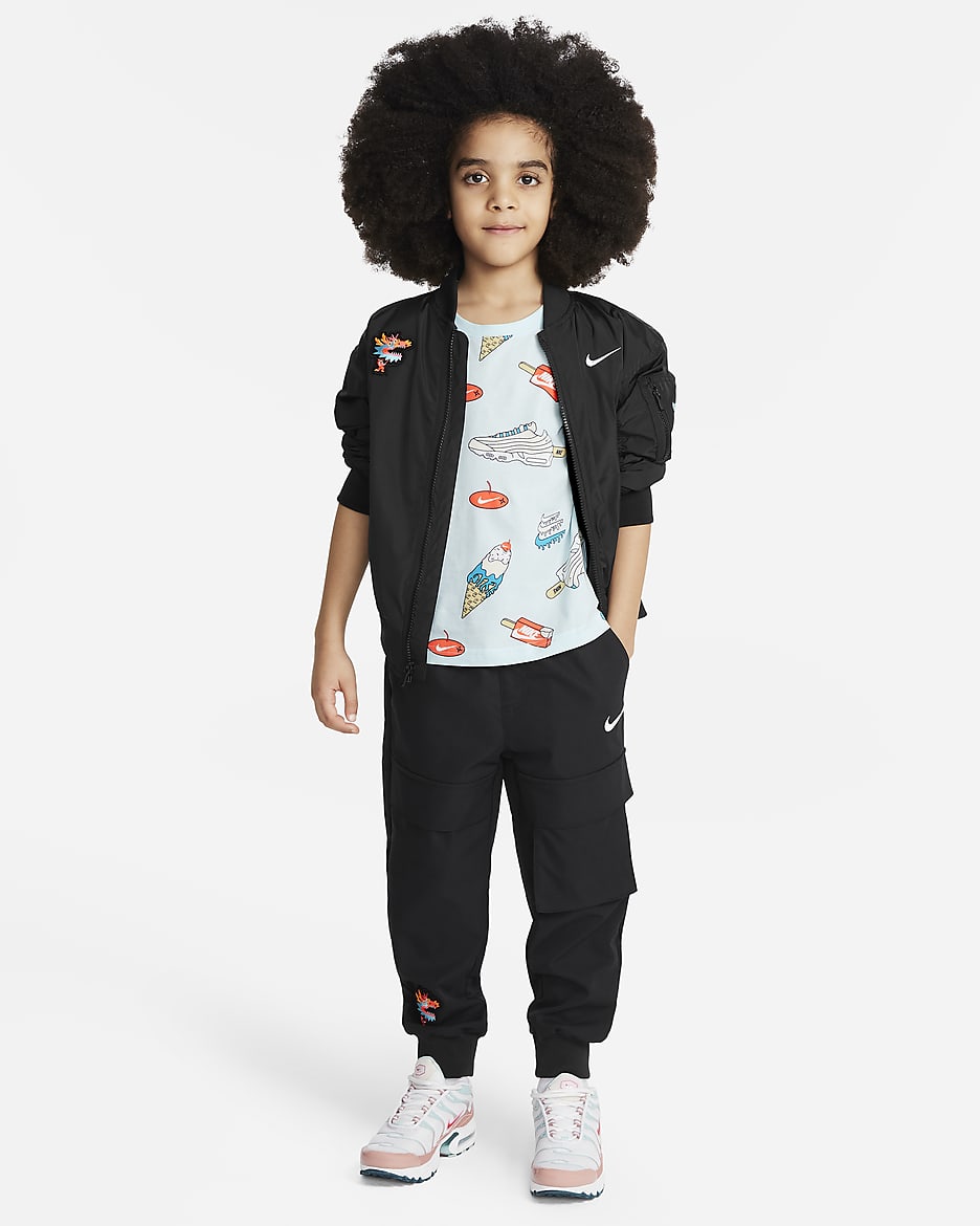 Nike Sole Food T-shirt met print voor kleuters - Glacier Blue