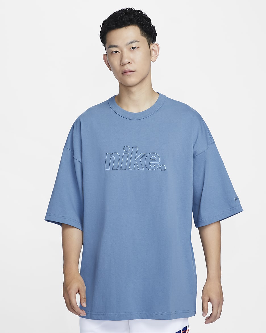 Nike Sportswear Premium Men's T-Shirt - Aegean Storm