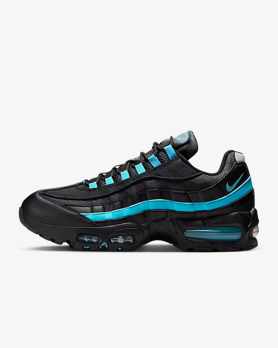 Nike Air Max 95 OG Men's Shoes - Black/Black/Pearl Grey/Baltic Blue