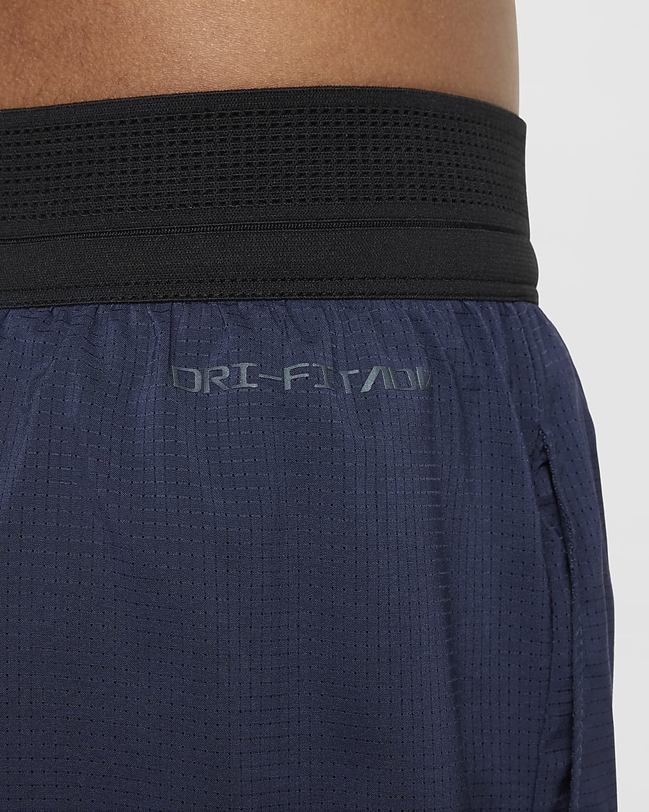 Spodenki treningowe dla dużych dzieci (chłopców) Dri-FIT ADV Nike Multi Tech - Midnight Navy/Obsidian/Czerń