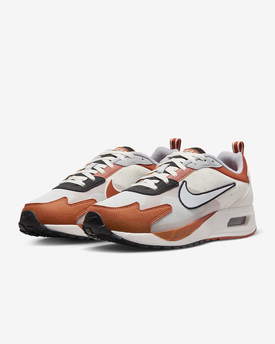 Tenis para hombre Texas Nike Air Max Solo - Negro/Fantasma/Naranja desierto/Plata metalizado