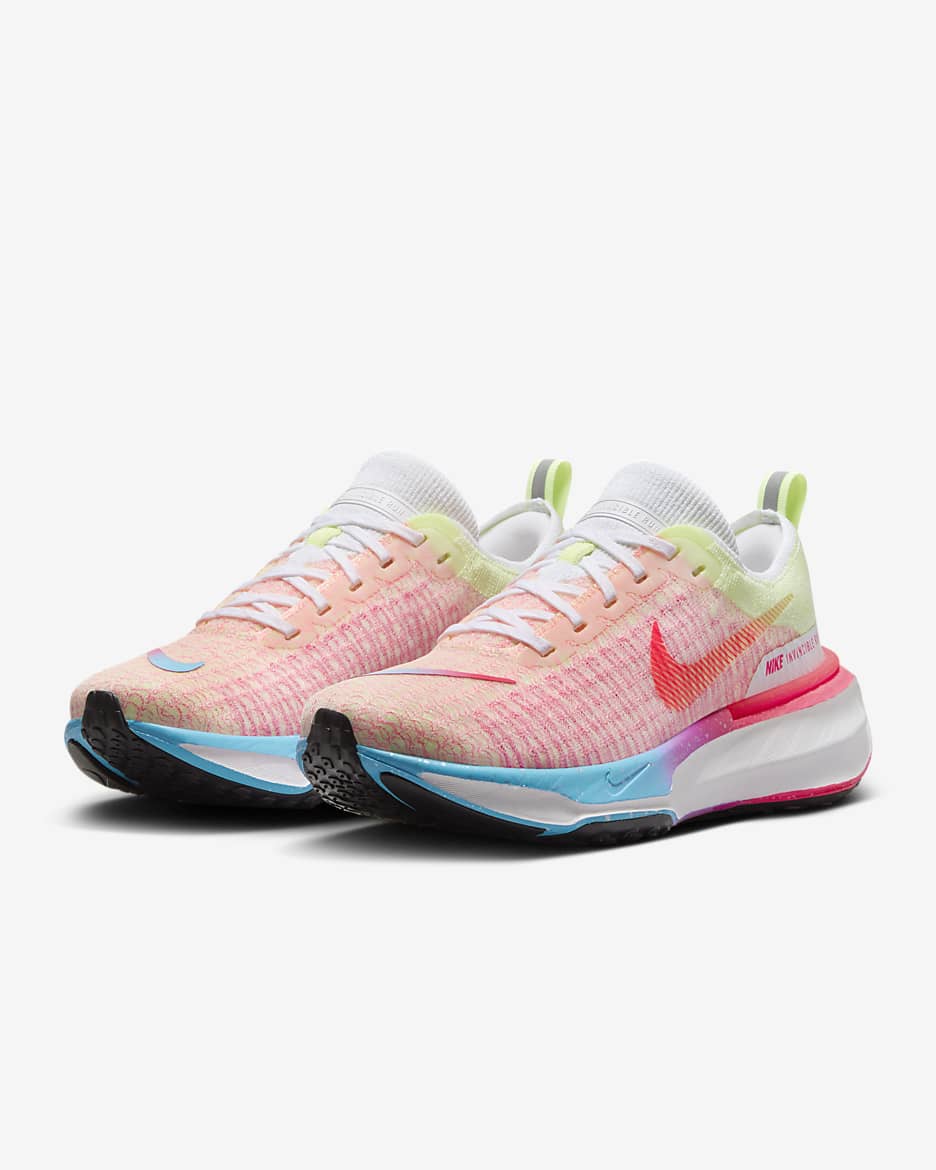 Nike Invincible 3 Women's Road Running Shoes - Barely Volt/White/Pink Foam/Hyper Pink