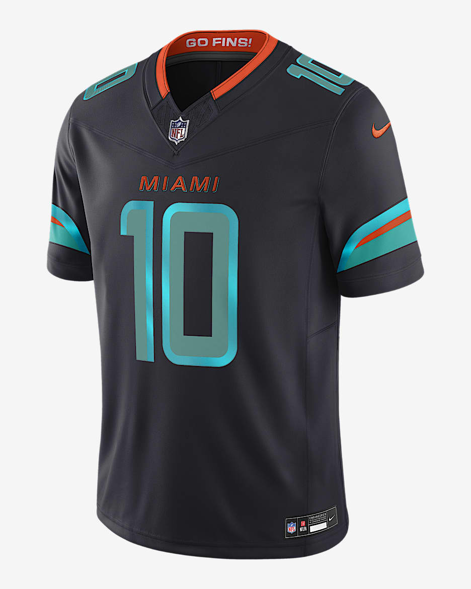 Tyreek Hill Miami Dolphins Rivalries Collection Men's Nike Dri-FIT NFL Limited Jersey - Navy