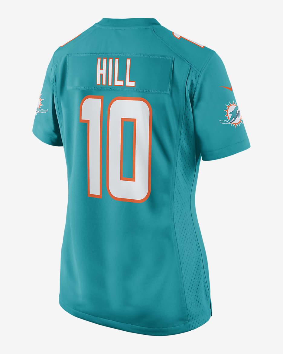 NFL Miami Dolphins (Tyreek Hill) Women's Game Football Jersey - Aqua