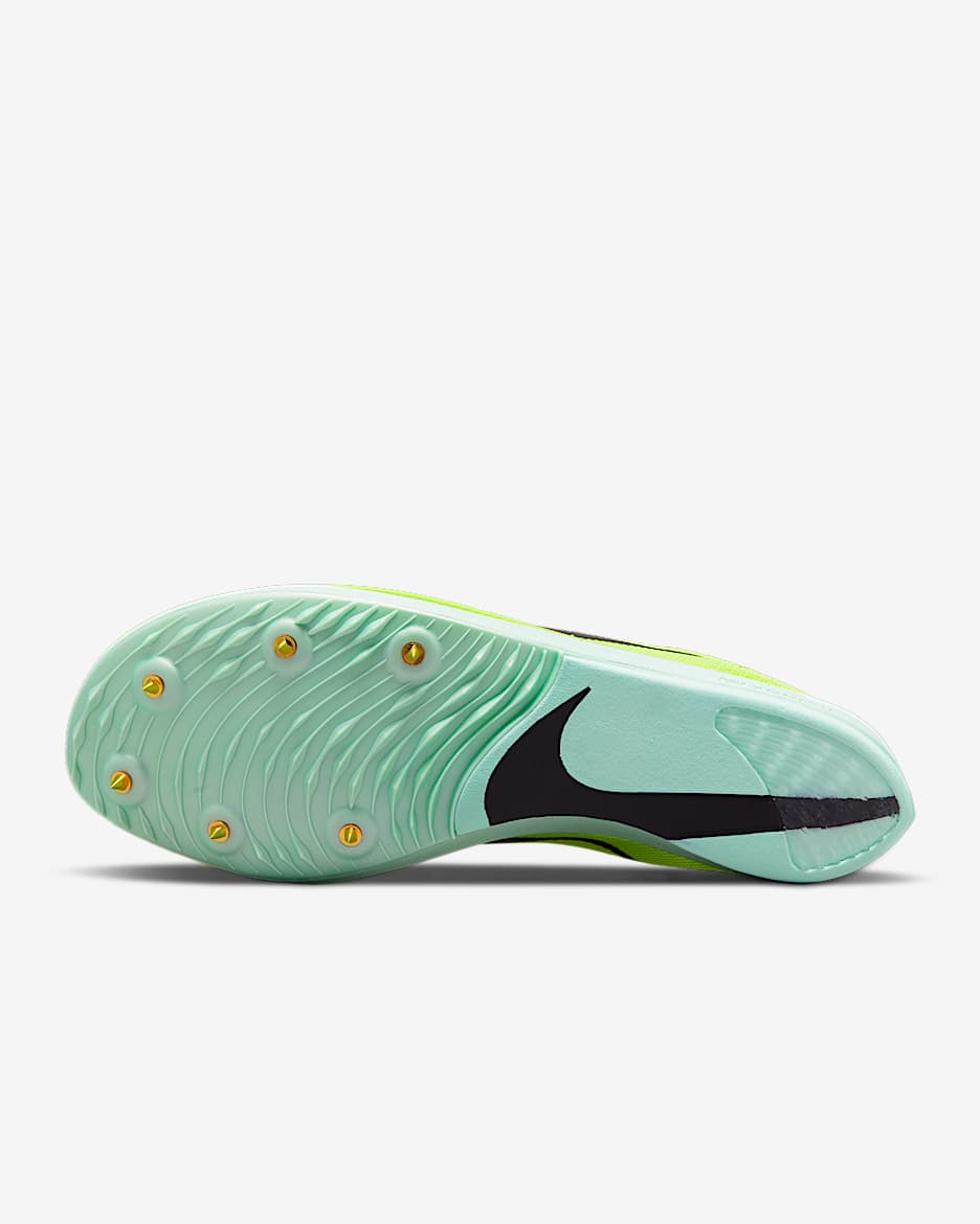 Nike ZoomX Dragonfly Track & Field Distance Spikes - Volt/Mint Foam/Vachetta Tan/Cave Purple