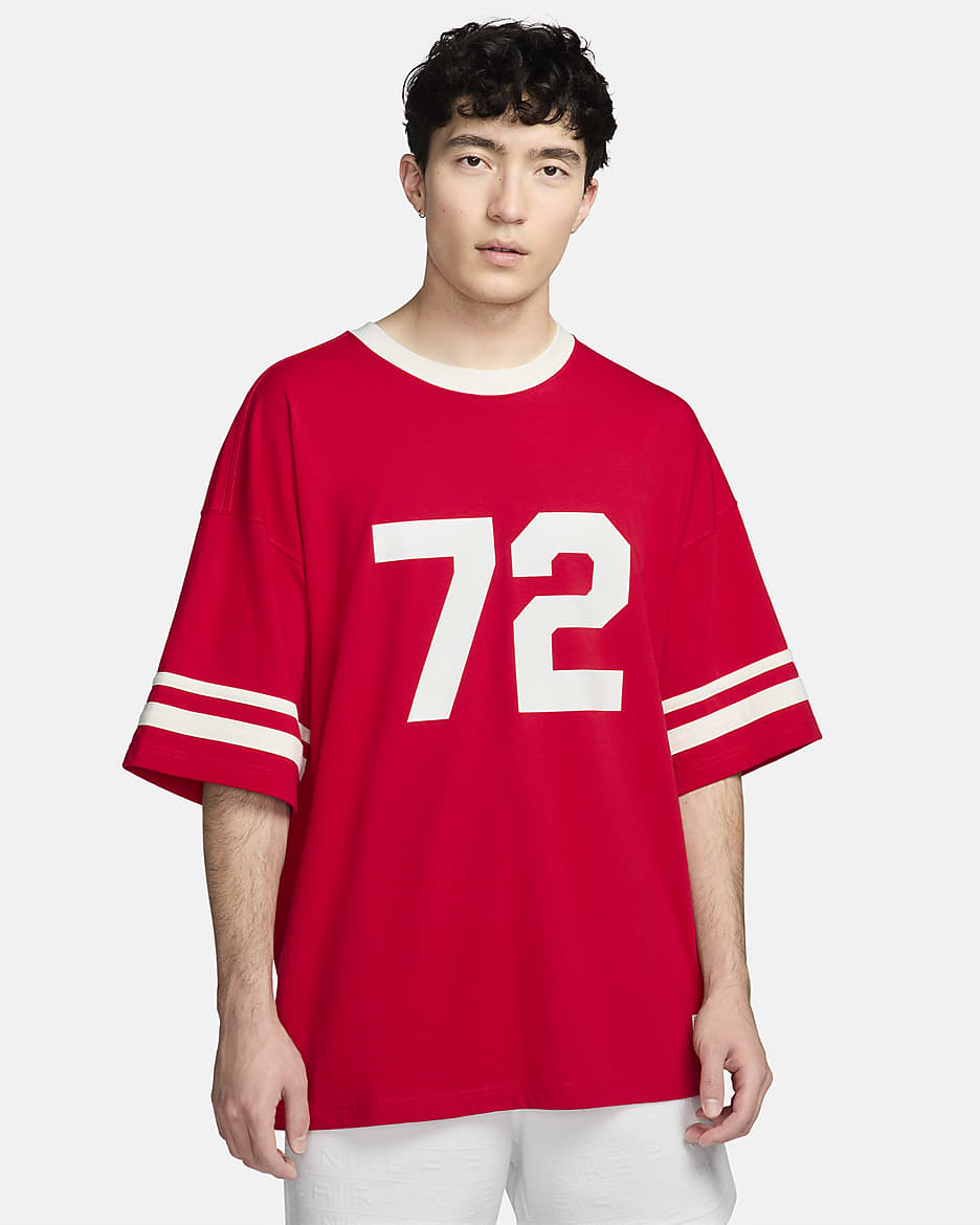Nike Sportswear Men's Oversized T-Shirt - University Red/Sail/University Red