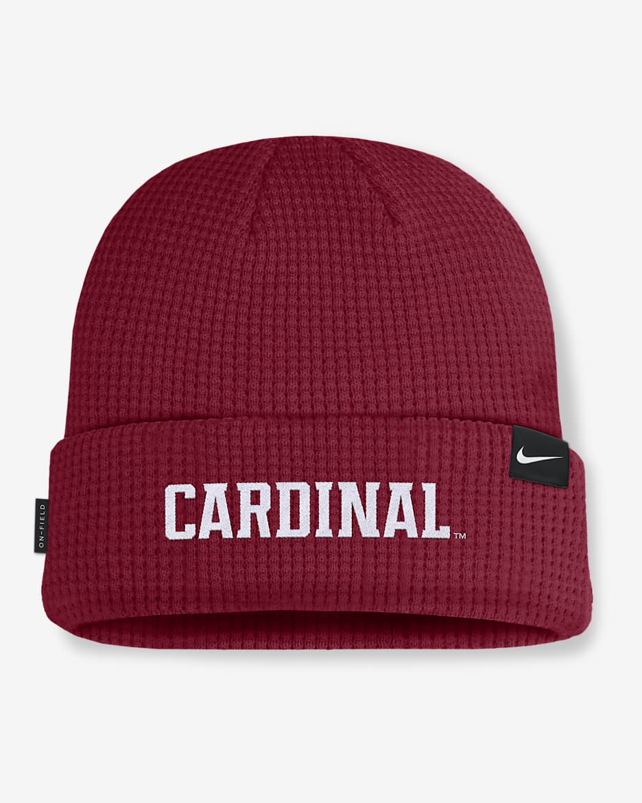 Stanford Cardinal Sideline Terra Men's Nike College Cuffed Beanie - Team Crimson