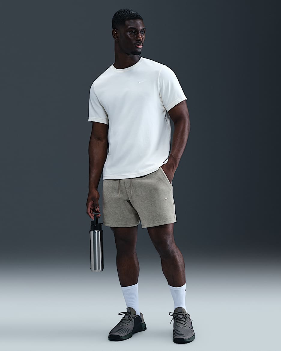 Nike Primary Fleece Men's 7" Dri-FIT Unlined Performance Shorts - Light Army/Heather/Light Army
