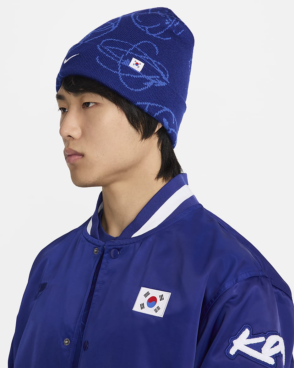 Korea Peak Nike Breaking Beanie - Deep Royal Blue/White