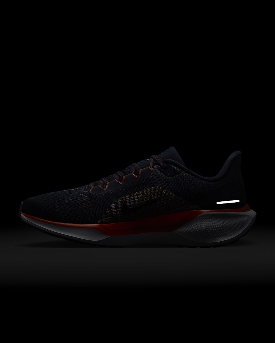 Tenis de correr en pavimento para hombre Nike Pegasus 41 NFL Chicago Bears - Marino/Blanco/Naranja universitario/Blanco