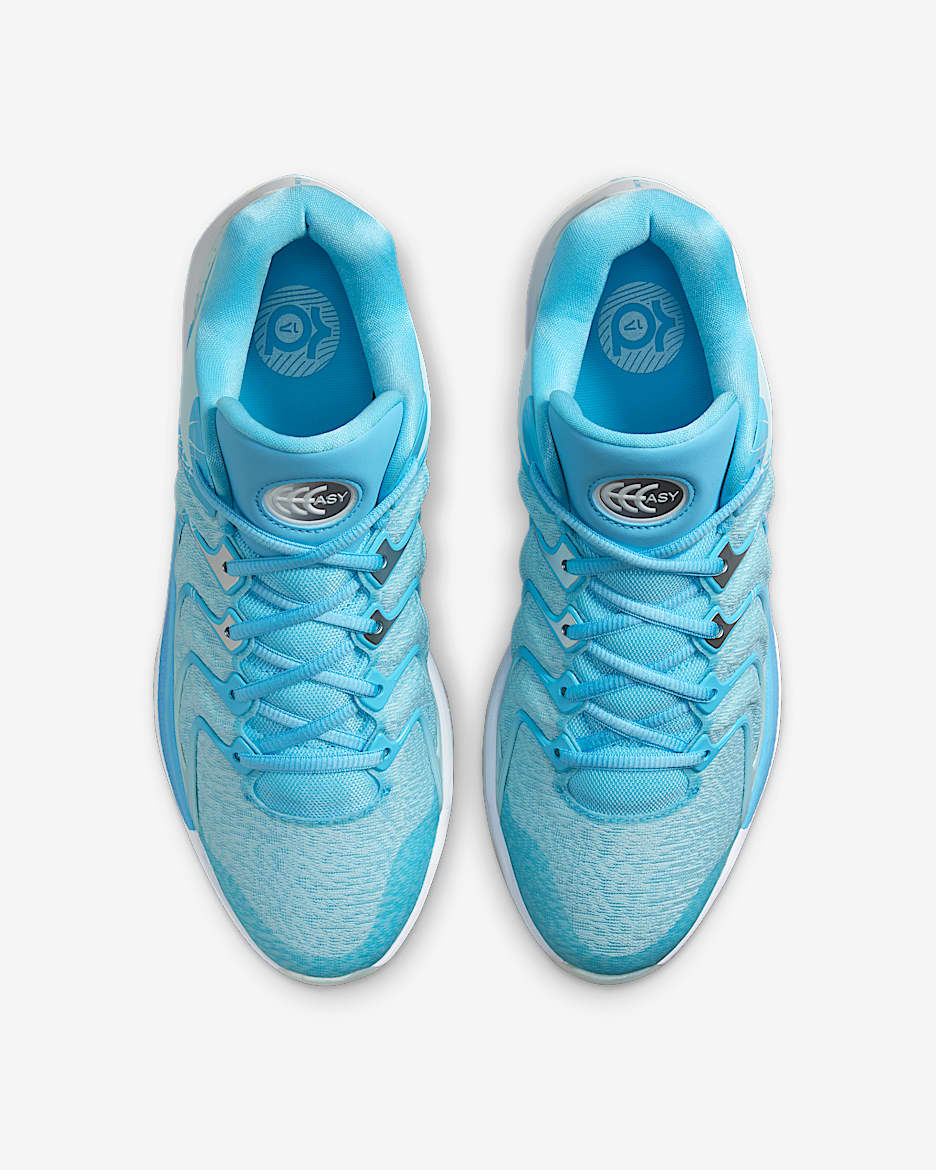 KD17 'Christmas' Basketball Shoes - Aquarius Blue/Glacier Blue/White/Metallic Silver