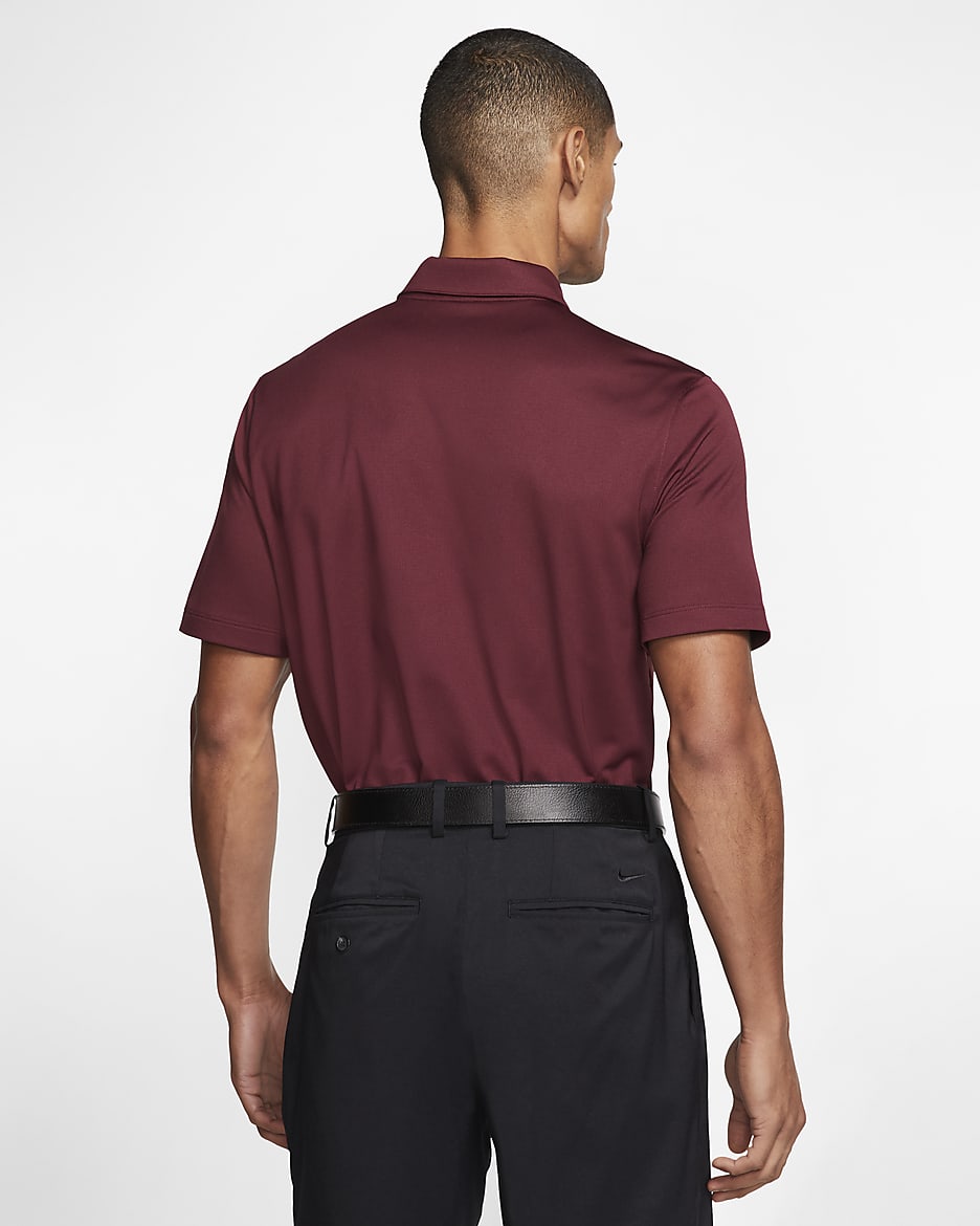 Nike Men's Football Polo - Deep Maroon/Black/White