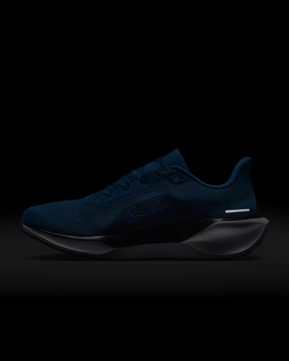 Tenis de correr en pavimento para hombre Nike Pegasus 41 NFL Carolina Panthers - Azul Neptuno/Blanco/Negro/Blanco